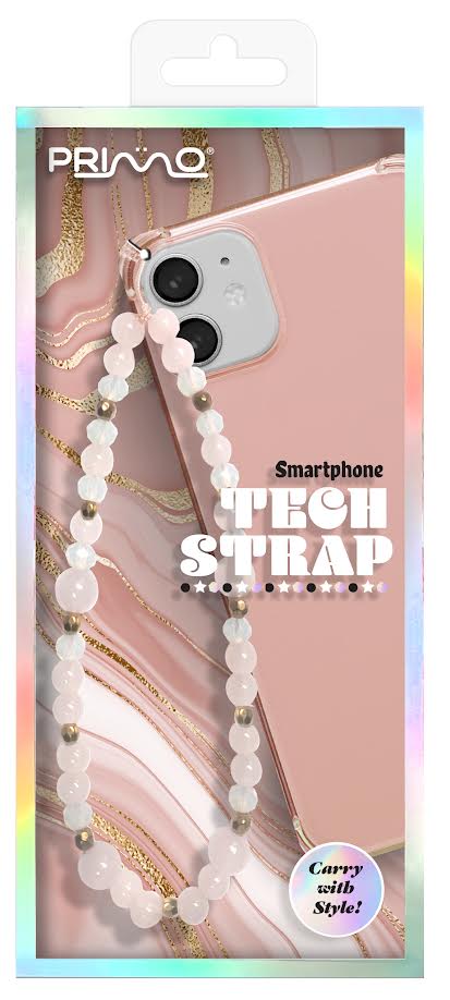 Tech Strap light pink and gold beaded SKU: 89274