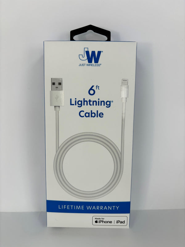 6ft Apple Certified Lightning to USB-A Cable. Extra Strength SR SKU 05101