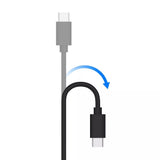 4ft TPU Type-C to USB-A Cable - Black SKU: 05164