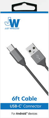 6ft USB-C - USB-A Cable Gray