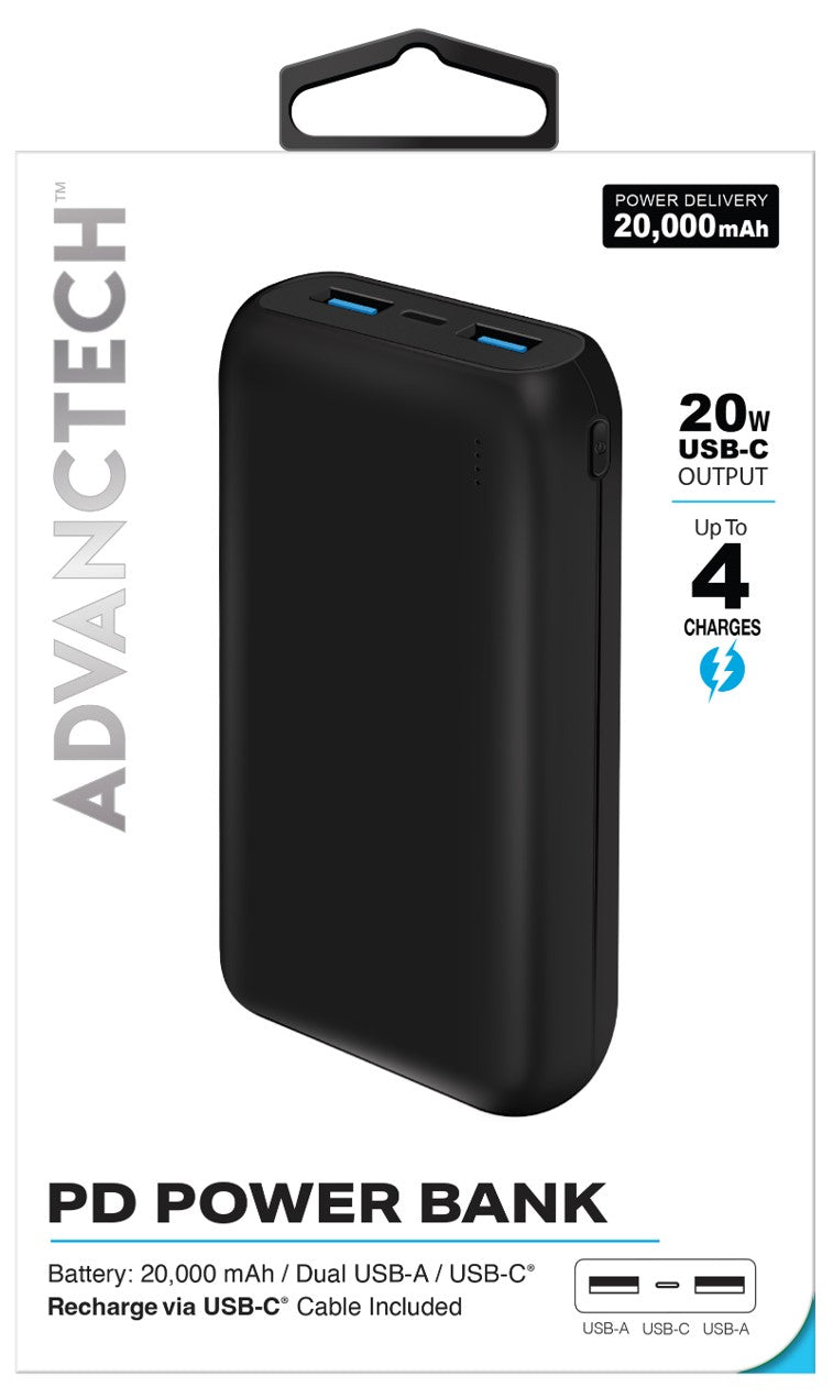 Portable Power 20,000 mAh Black