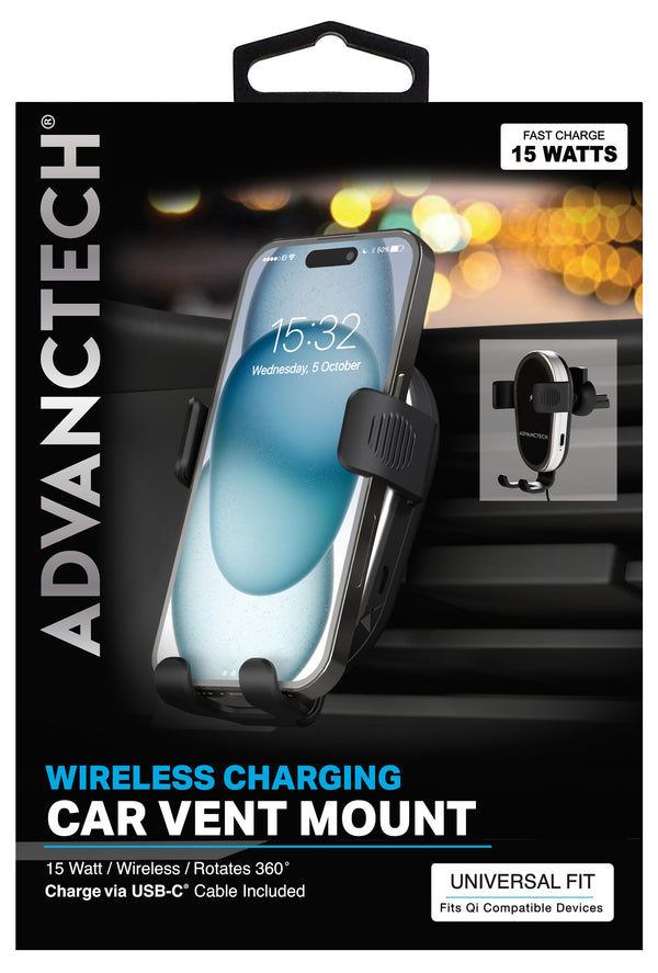 Wireless Charging Car Vent Mount