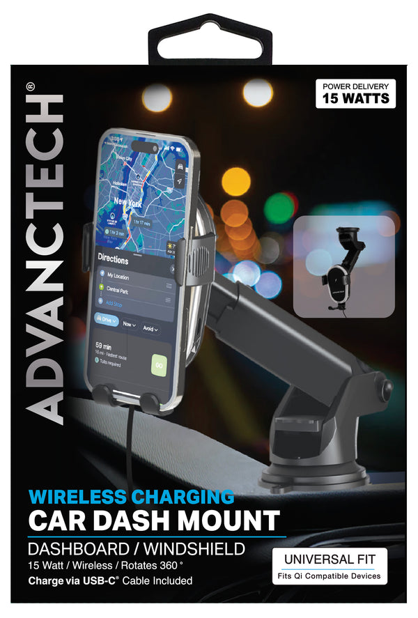 Wireless Charging Dash Suction Mount