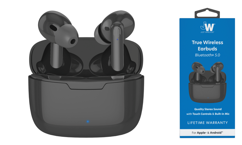 True Wireless Earphones (TWS) Bluetooth 5.0 Black SKU: 20522