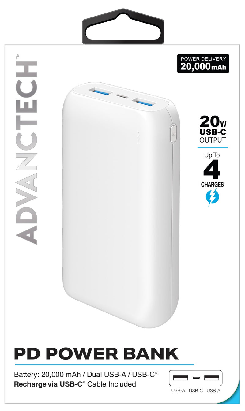 Portable Power 20,000 mAh White