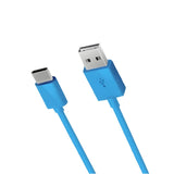 USB-C to USB-A Cable Braided Nylon 6ft - Blue SKU: 20536