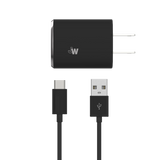 Just Wireless - Single USB Wall Charger with USB-C Cable