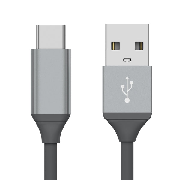 6ft USB-C - USB-A Cable Gray