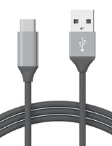 6ft USB-C - USB-A Cable Gray - SKU 05002