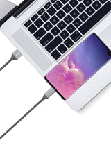 6ft USB-C - USB-A Cable Gray - SKU 05002