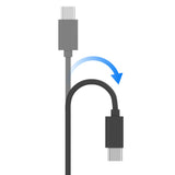 4ft USB-C - USB-A Cable Gray