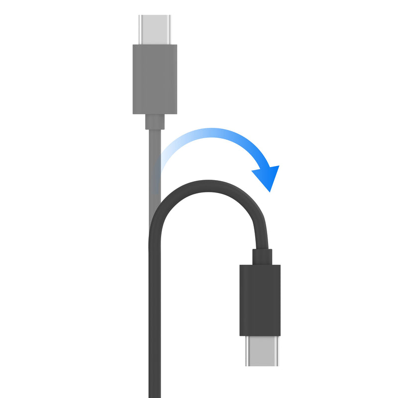 4ft USB-C - USB-A Cable Gray